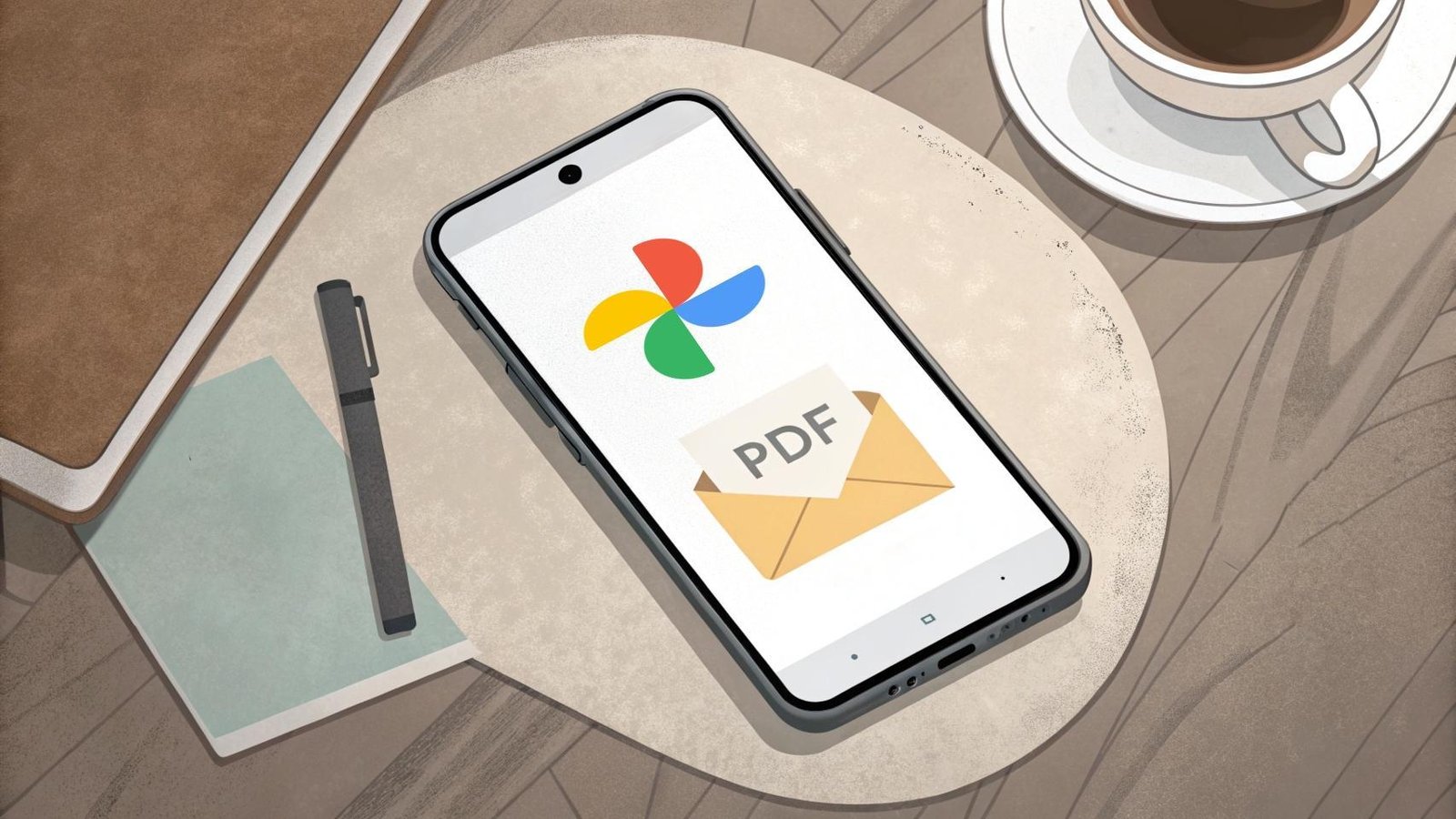 How to save an image in PDF using Google Photos and without installing any other app